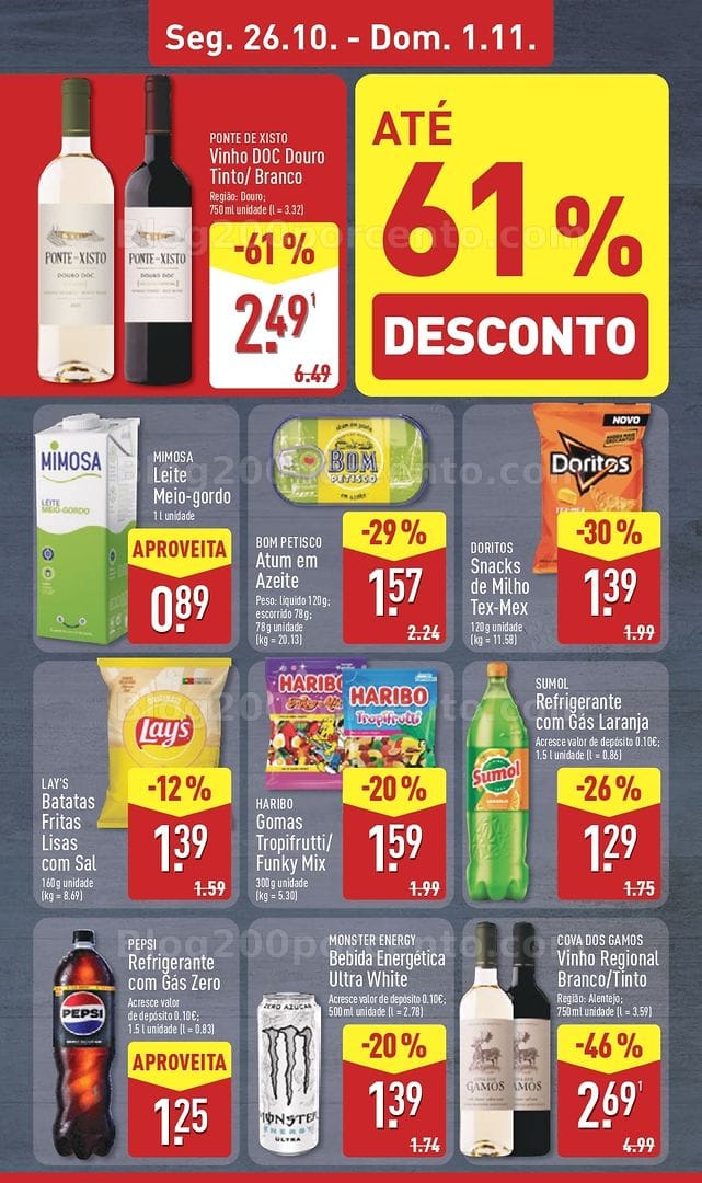 Antevisão Folheto ALDI Promoções de 26 outubro a 1 novembro